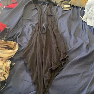 This is a Plus-Sized one piece. The chest part is very low cut